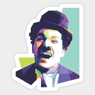 Charlie Chaplin WPAP Sticker